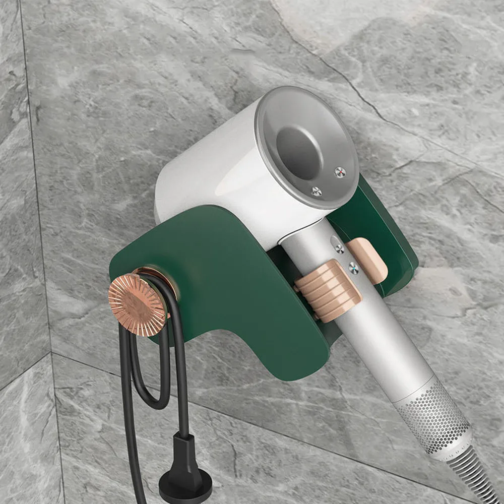 

Light Luxury Hair Dryer Rack Bathroom Toilet Hair Dryer Wall Hanging Rack Free Punch Toilet Wall Hanging Air Duct Storage Rack
