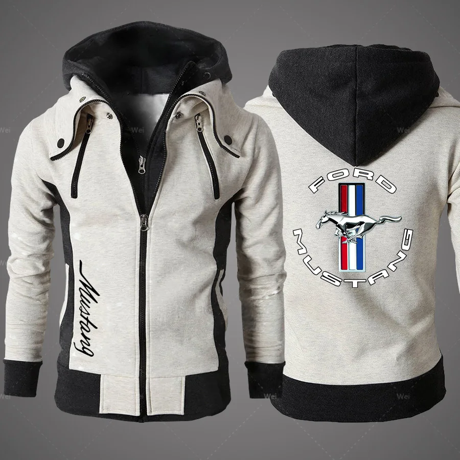 

2022 New Mustang Men's Clothing Outdoor Sweatshirts Casual Male Jackets Fleece Warm Hoodies Quality SportsWear Harajuku Outwear