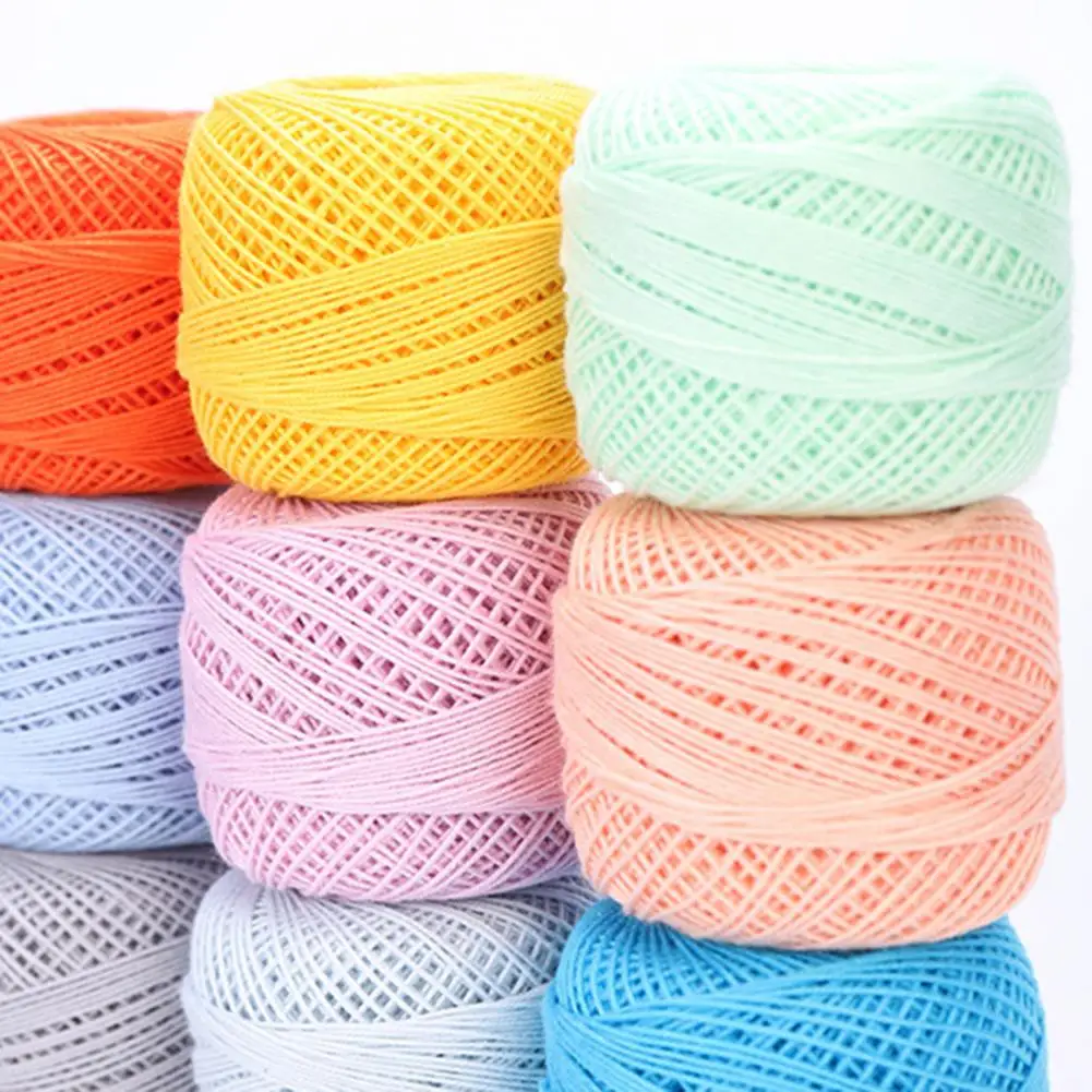 12 шт./пакет вязальная нить группа ярких цветных хлопковых ниток вязальных ручной