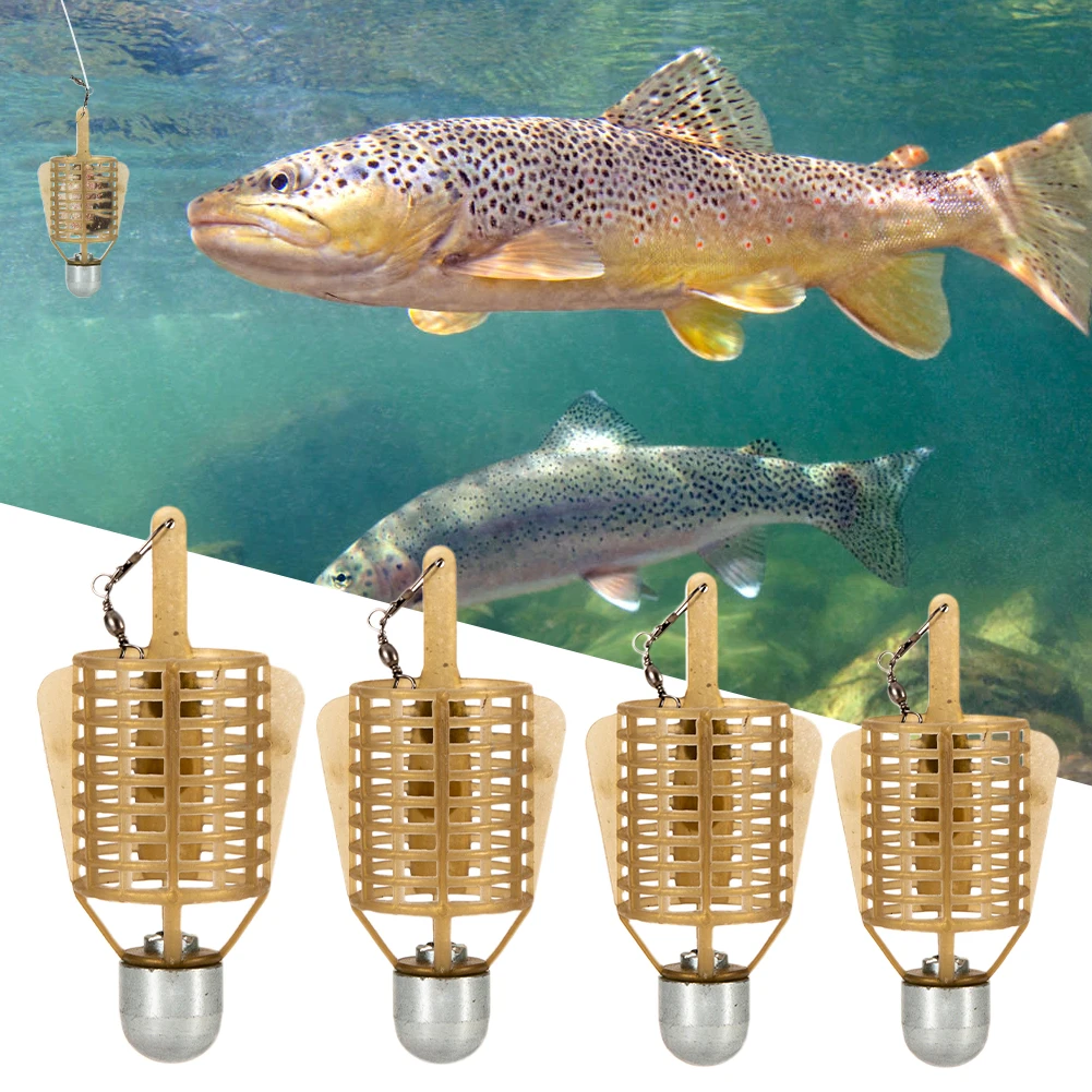 

Fishing Bait Cage 20g/30g/40g/50g Connector Sinker Feeder Bait Holder Thrower Carp Fishing Feeder Tackle Tool Fishing Accessory