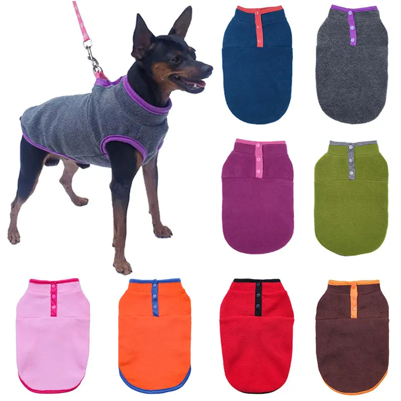

Cheap Fleece Pet Dog Clothes Coats For Small Dogs Winter Warm Cats Clothing For Chihuahua French Bulldog Pug Puppy Jacket Vest
