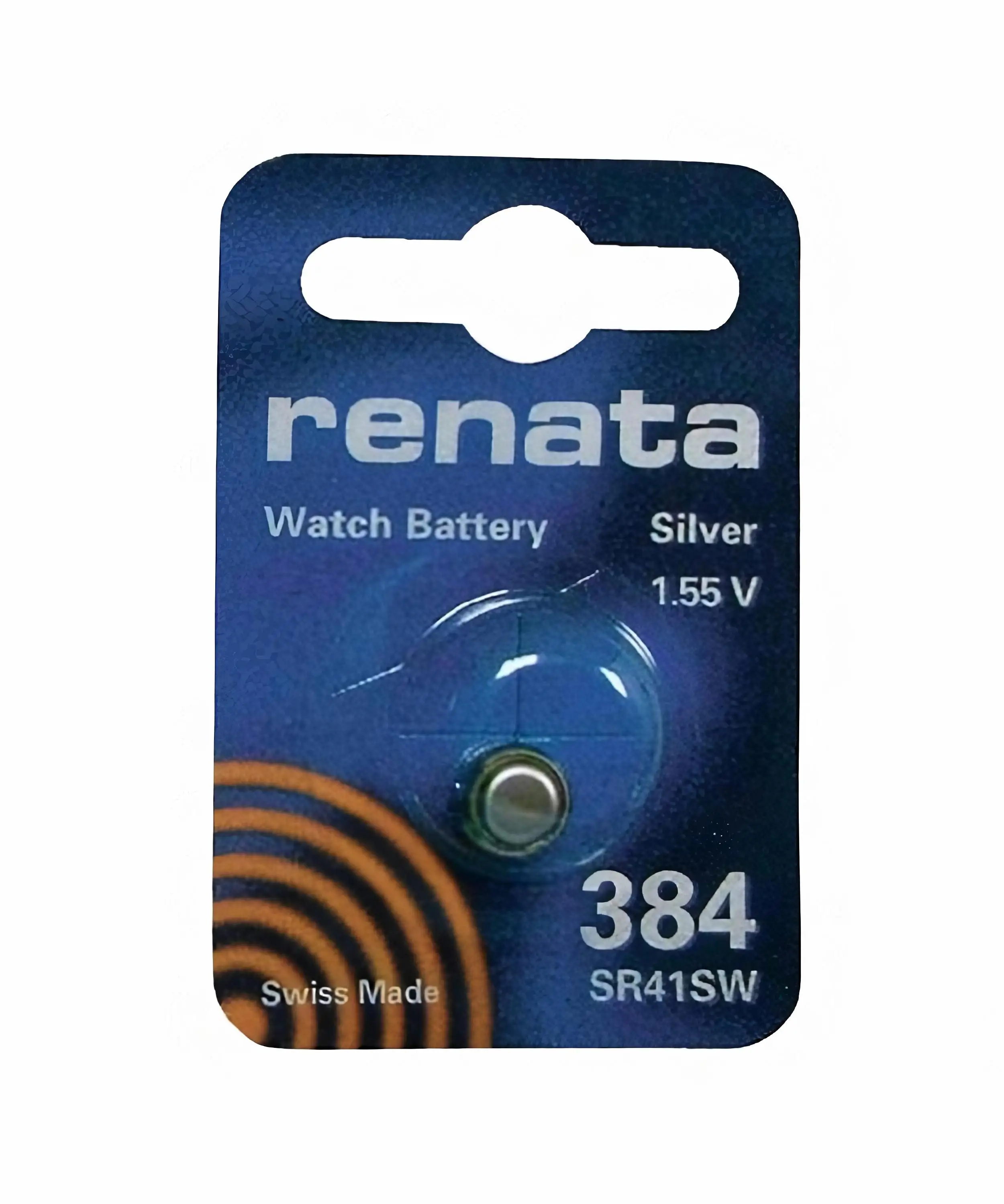 Батарейка часовая renata R384 (SR41SW) 1.55 В диаметр 7.9мм высота 3.6мм | Watch Batteries