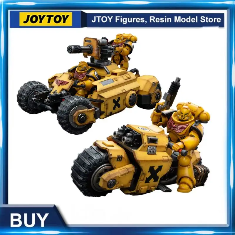 [INSTOCK] NEW JOYTOY 1/18 Action Figure Imperial Fists Primaris Invader ATV/Bike Anime Collection Military Model Free Shipping