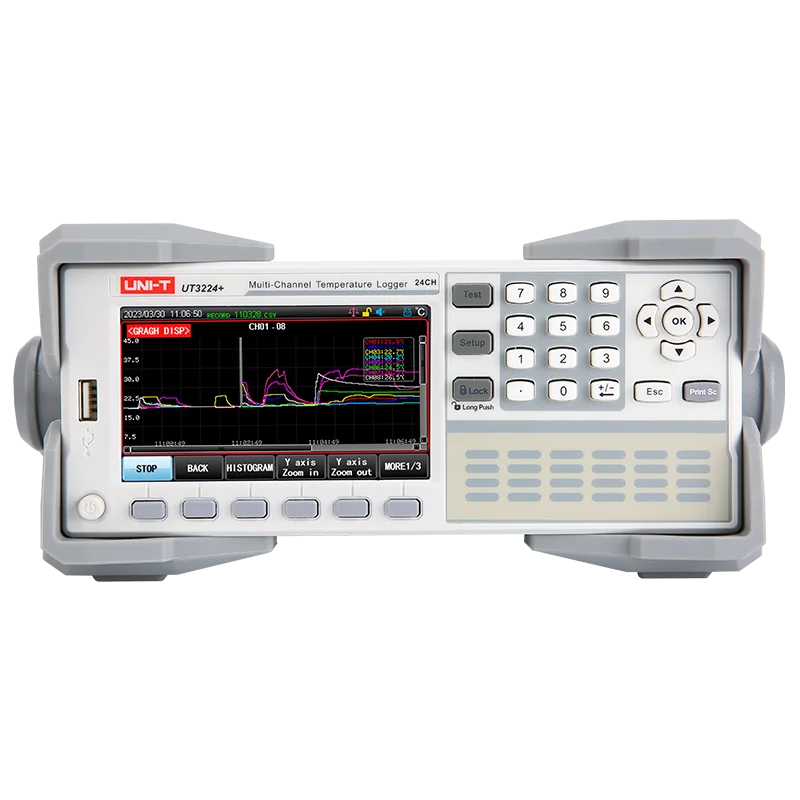 

UNI-T UT3208+/UT3216+/UT3224+/UT3232+/UT3240+/ Multi-channel Temperature Loggers