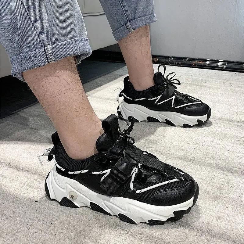 

Couple Style Casual Sneakers 2023 New Shoes for Men Autumn Low-cut Chunky Sports Shoes Men's Best-selling Lace-up Walking Shoes