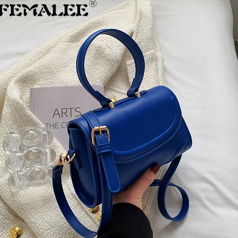 

Top-Handle Ladies Retro Shoulder Messenger Purses 2022 Designer Vintage Women Hand Bags Solid Color Flap Women Clutch Totes