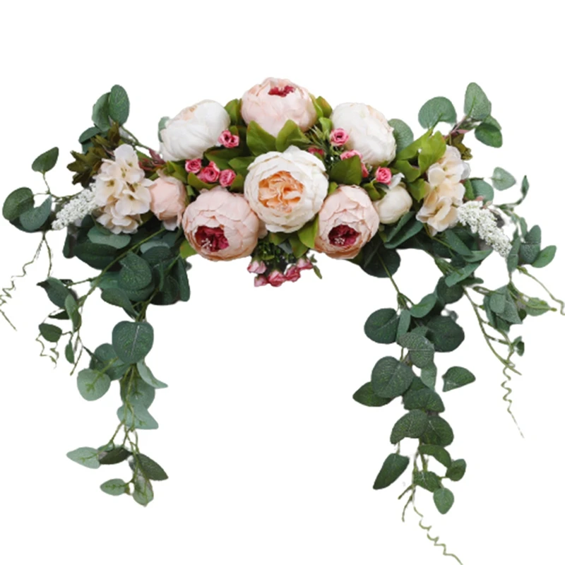 

Peony Artificial Wedding Flowers Garland Arch Arrange Door Lintel Wreath Wall Ornaments Weeding Supplies