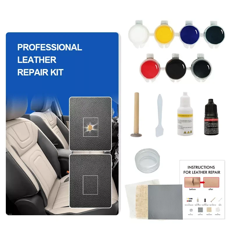 

Liquid Leather Repair Kit Leather Skin Refurbish Tools For Car Seat Sofa Coats Holes Scratches Cracks Restoration