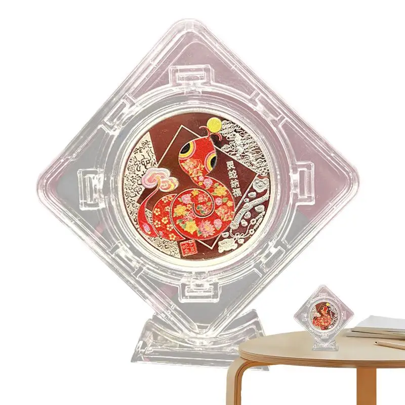 Год змеиной монеты Китайская коллекционная монета Фэн-шуй Новогодняя Змеиная