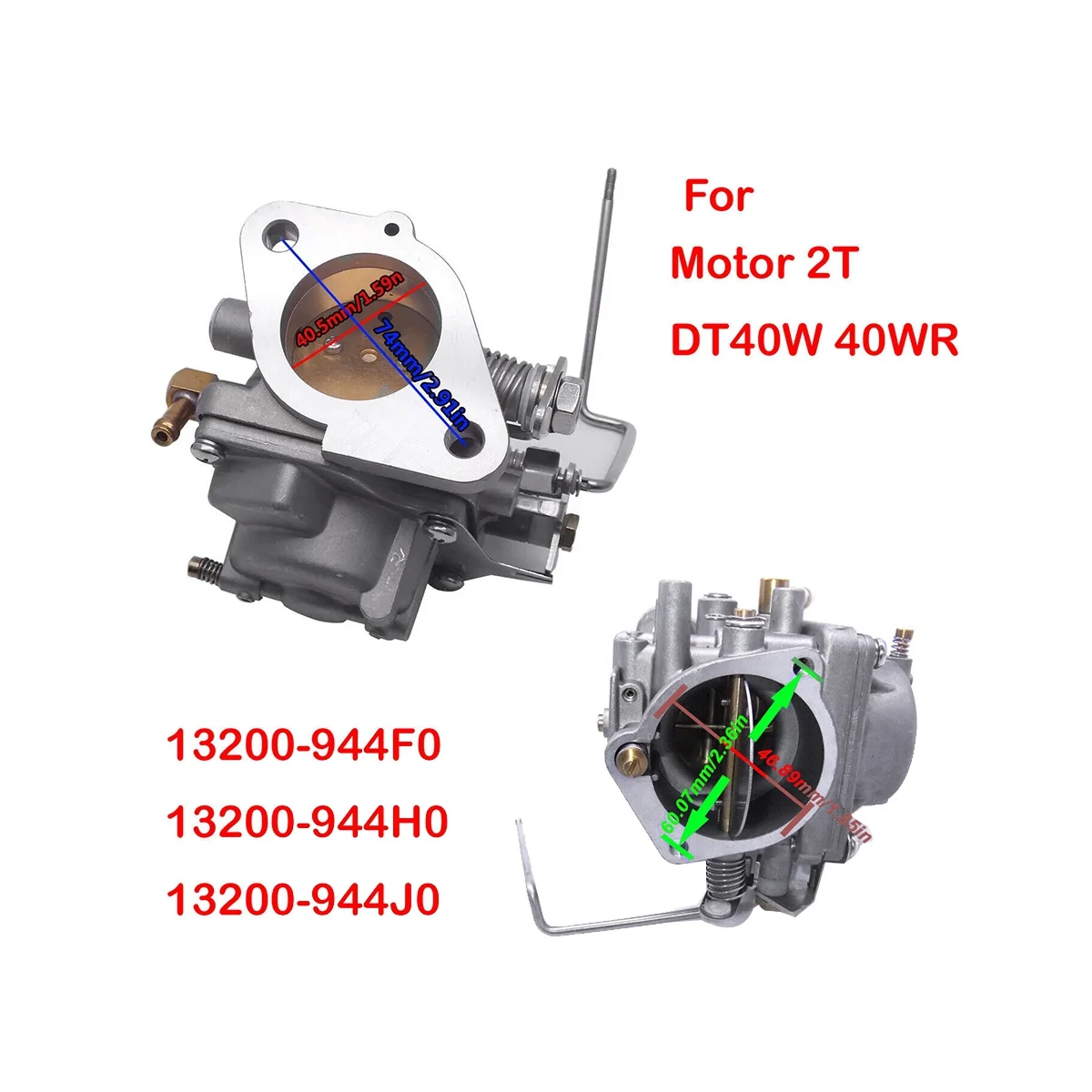 Карбюратор двигателя 13200-944J0-000 /13200-944H0 для подвесного мотора Suzuki 2T DT40W 40WR