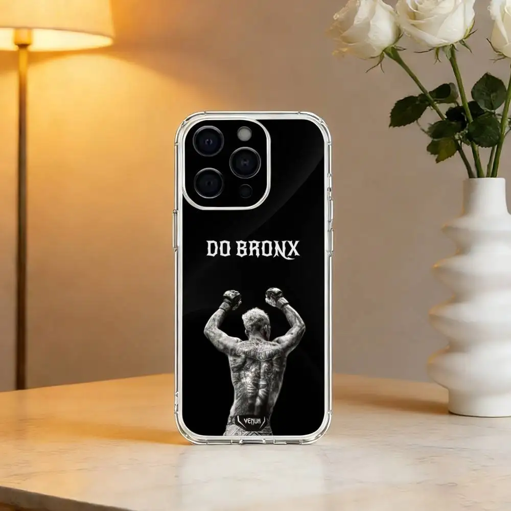 Фото Чехол для телефона Charles Oliveira Do Bronx для iPhone 17 16 15 14 13 12 11 Mini Pro Max Plus, прозрачный №2