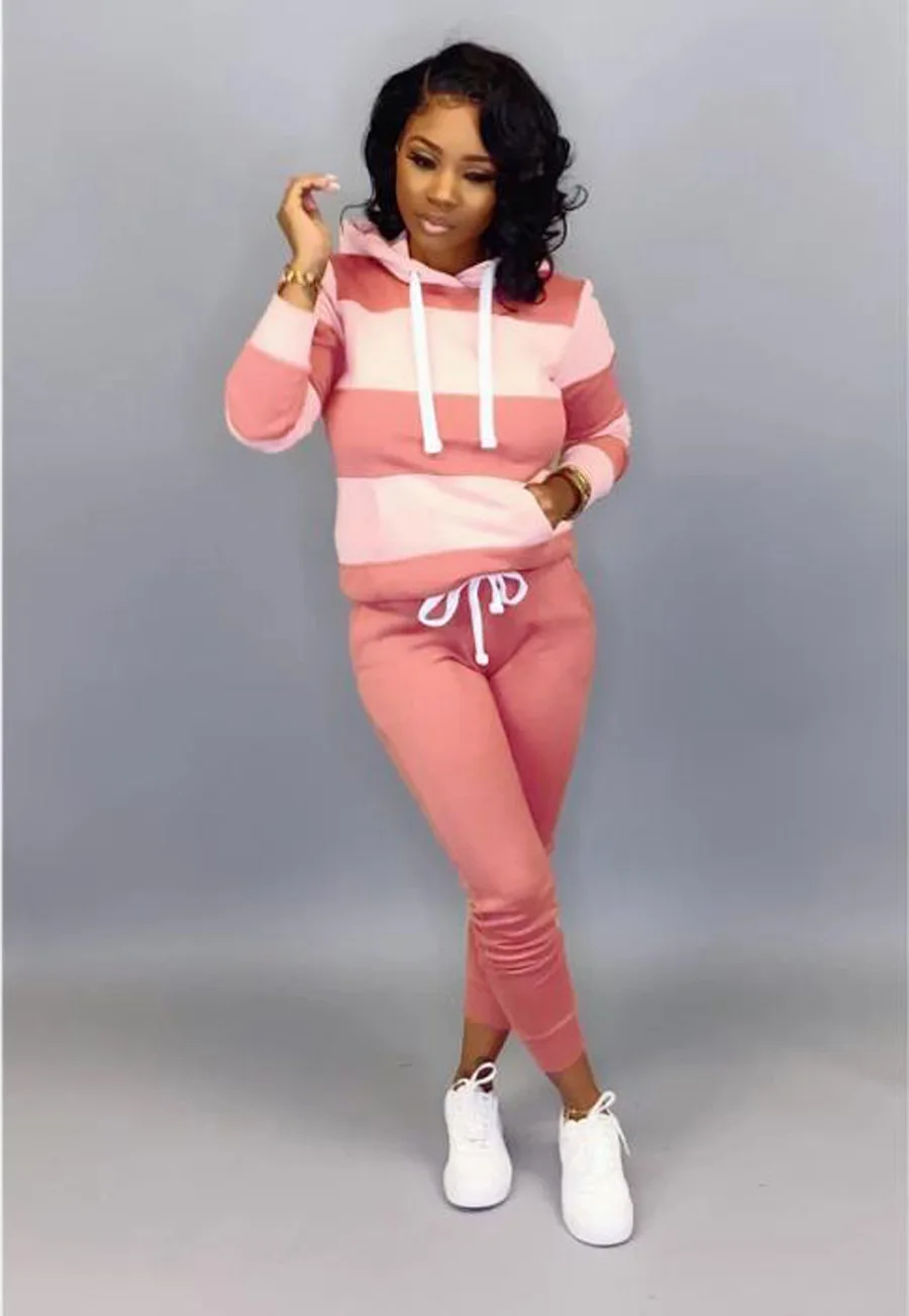Женская спортивная одежда в горизонтальную полоску комплект спортивной одежды