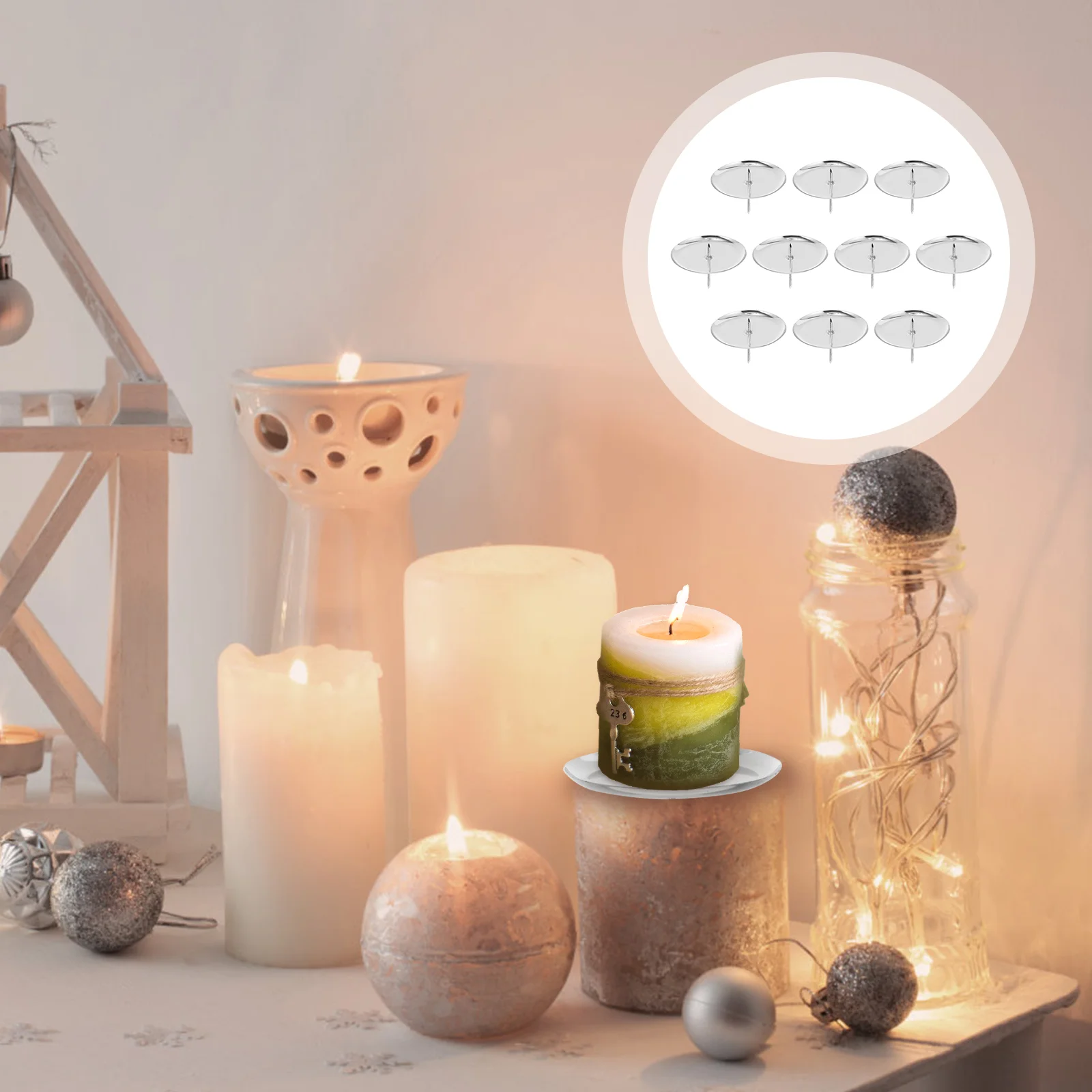 

Holder Holders Pillar Metal Candlestick Plate Iron Round Stand Fixing Simple Tray Wreath Forstick Tealight Decor Home