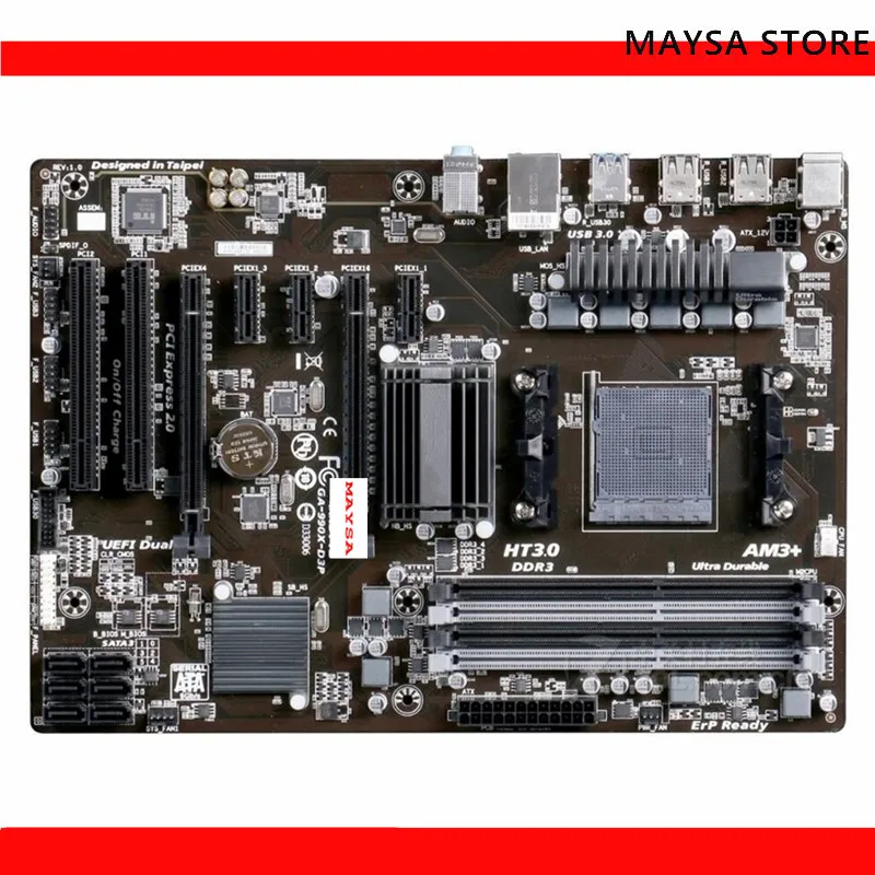 

Для Gigabyte GA-990X-D3P материнская плата 32 ГБ Разъем AM3 + DDR3 ATX материнская плата 100% протестирована полностью работает