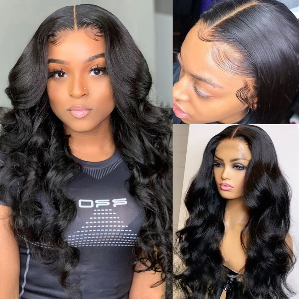 13x6HD Lace Frontal Wig Body Wave Lace Front Human Hair Wigs Remy Brazilian Human Hair Wigs For Black Women 4x4 Lace Closure Wig
