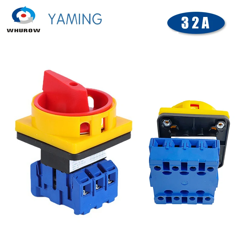 Фото YMD11-32A 3/4P 690 В переключатель изолятора ВКЛ-ВЫКЛ с блокировкой Pad, поворотный кулачковый отсоединительный переключатель высокого напряжения №1