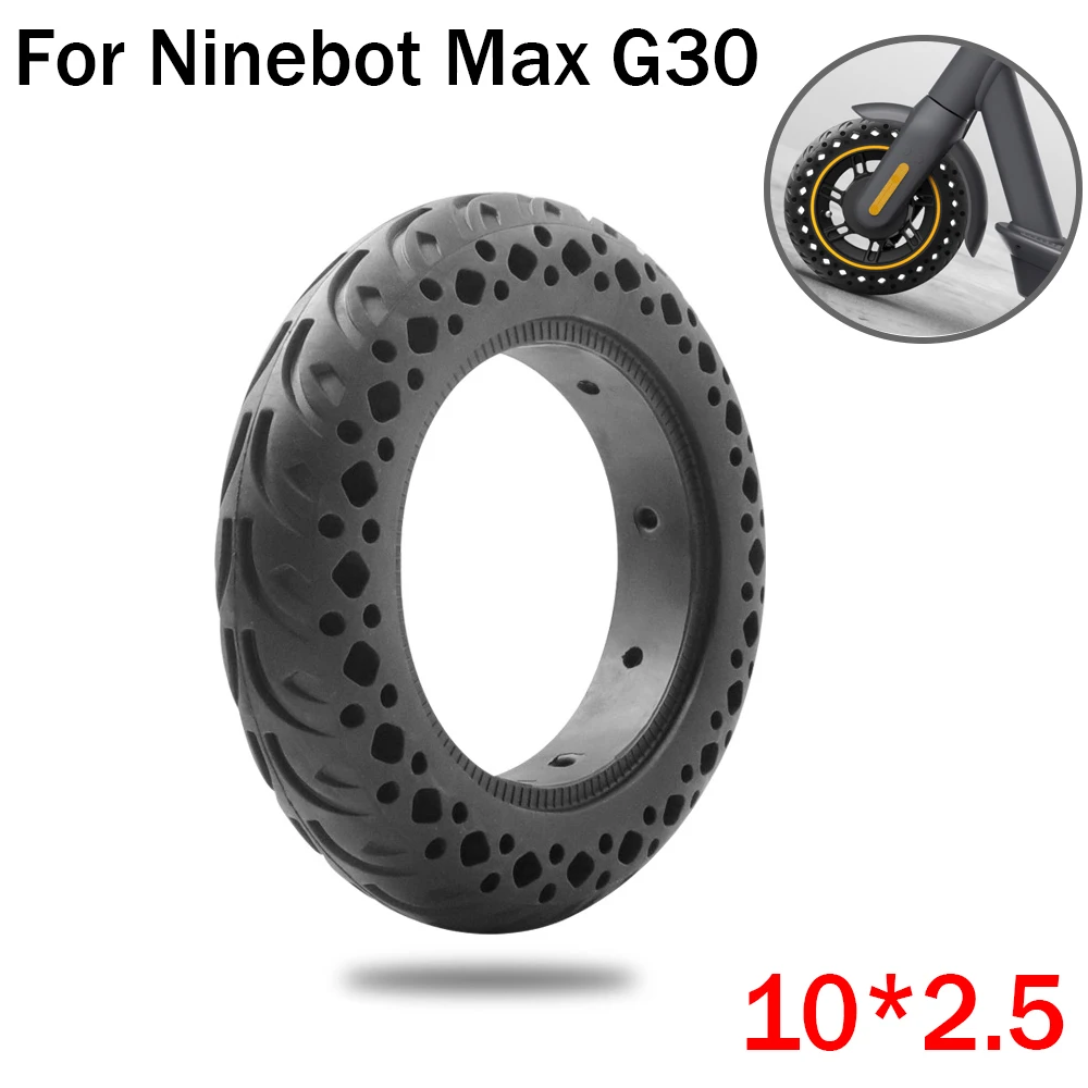 

10 Inch 10x2.5 Solid Tyre 10*2.5 Honeycomb Puncture Proof Wheel Tire for Segway Ninebot Max G30 Electric Scooter Tyre