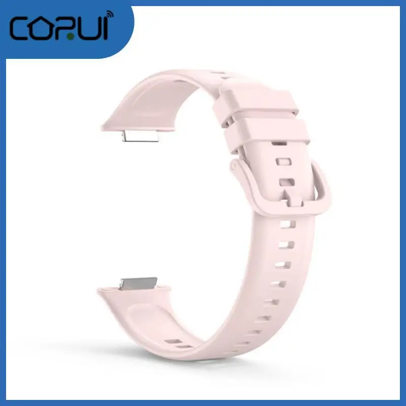 

1 Pcs Smooth Watchband Portable Sports Fitness Bracelet Durable Stable Replacement Bracelet Consumer Electronics Silica Gel