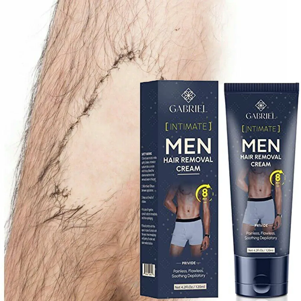 

Intimate Private Mens Hair Removal Cream 4.2oz Painless Flawless Soothing Buttock Groin Arms Body Legs Moisturizing long-lasting