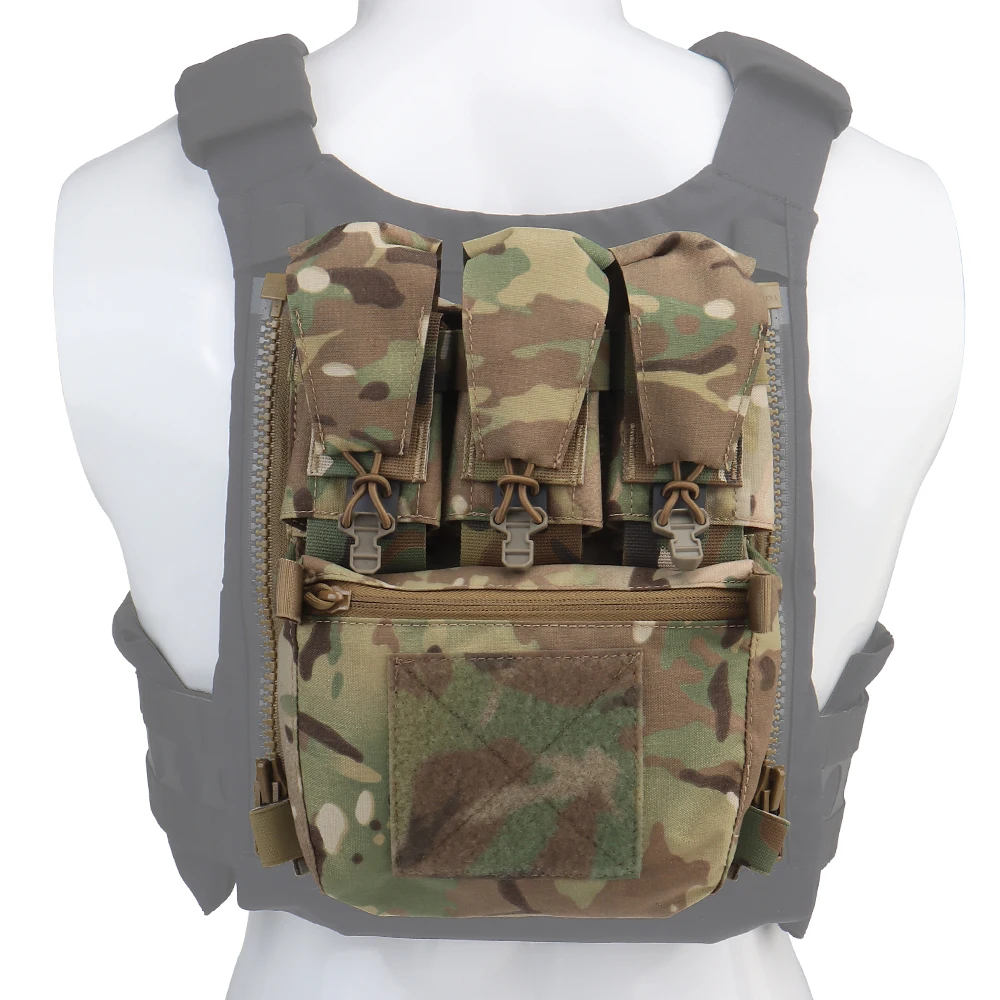 

Tactical Back Panel Banger Pouch Zip Multi-fit GP Pocket Airsoft Military Hunting Expansion Storage Bag for V5 PC Tactical Vest