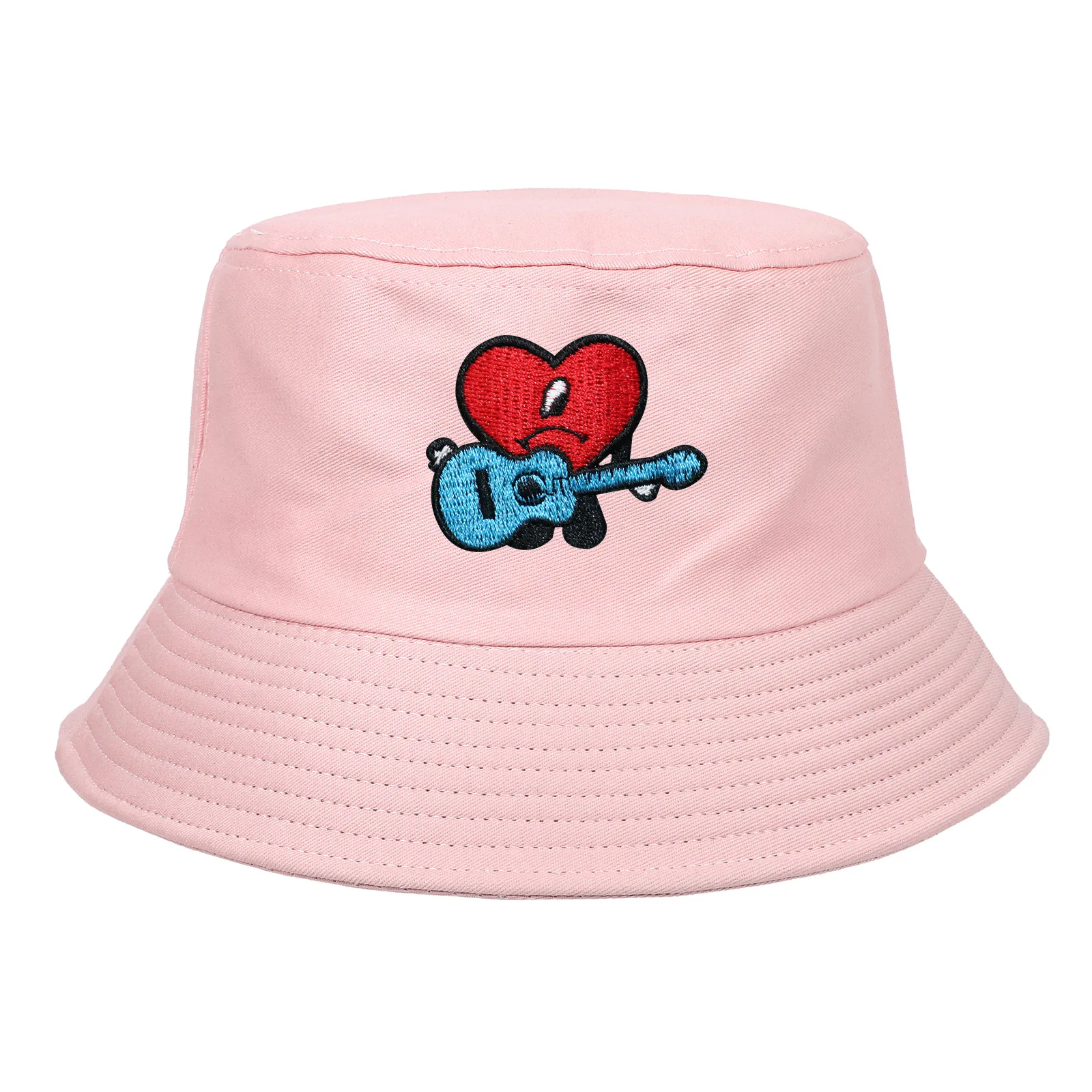 

Bad Bunny Bucket Hat UN VERANO SIN TI Fisherman Hats Woman Summer Foldable Embroidered Sun cap Cotton Man Beach Hats