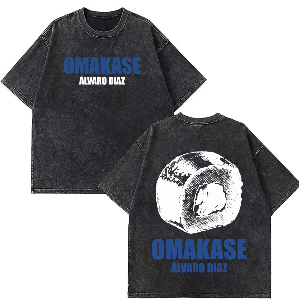 Футболки Alvaro Diaz Omakase Album 2026 Tour Merch: мужские и женские, в стиле хип-хоп, повседневные, свободного кроя, из хлопка, винтажные, с эффектом потертости, уличная одежда (art.: 3920db86ccfc2) - 3920db86ccfc2