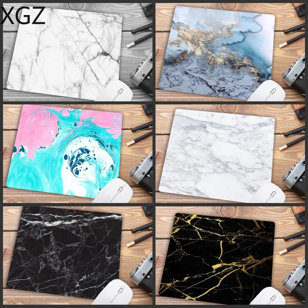

XGZ Big Promotion Marble Keyboard Mat Desk Mat Durable Desktop Mousepad Rubber Gaming Small Mouse Pad Computer 22X18CM for Csgo
