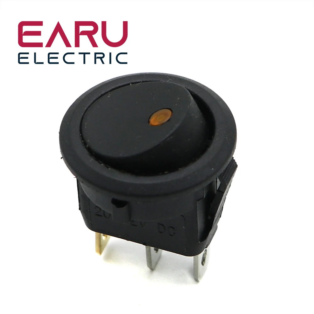 

Автоматический Точечный светильник «ангельский глаз», 2,4 см, автомобильный круговой кулисный переключатель ON/OFF SPST, переключатель 12 В, синий, красный, зеленый, желтый, тумблер, кулисный переключатель Au