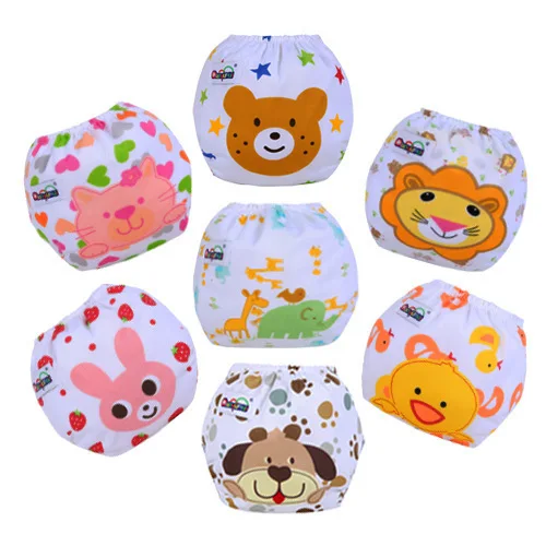 

New Baby Diapers Baby Cartoon Training Pants Learning Pants Children [flannel] Cloth Diapers Diaper Pants Breathable