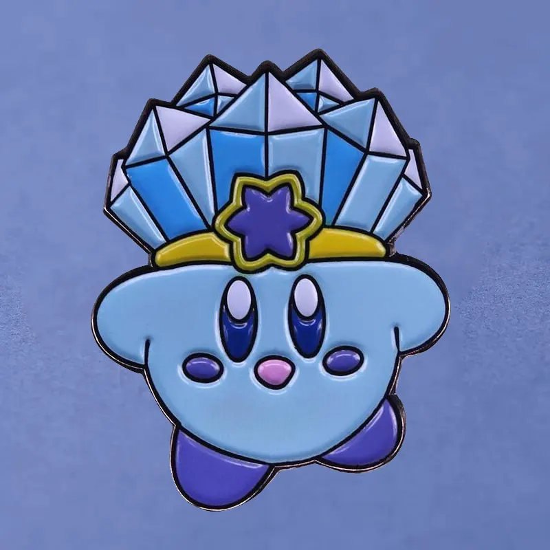

Dream Blue Crystal Edition, жесткие эмалевые булавки Kirby, коллекционные аниме-игры, металлические значки для рюкзака, шляпы, сумки, воротника, лацкана