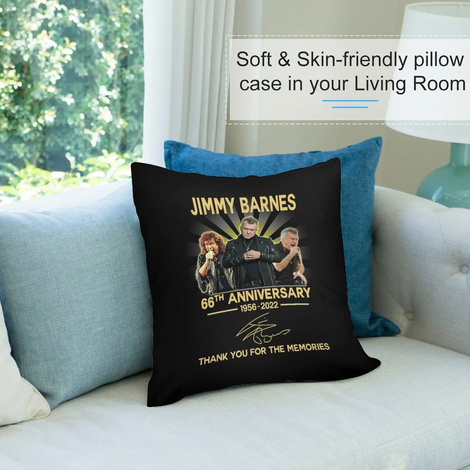 Спасибо за воспоминания 66 годовщины-футболка Джимми Барнс Классические диванные