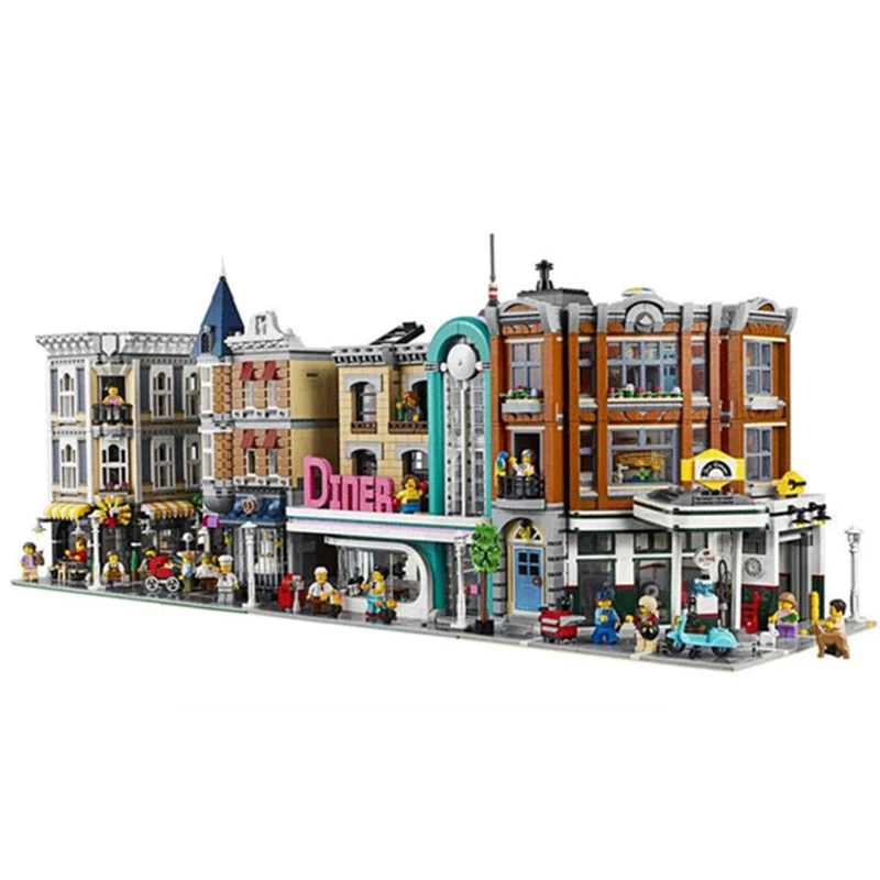 

Stock Moc Creative City Street View 15001 15002 15003 15004 15005 15006 15007 15008 15009 15010 Building Block Model Bricks Toys