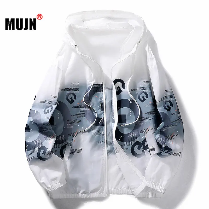 

Men Summer Skin Coats Outdoor Sun Protection Jacket New Mens Ultr-Light Breathable Loose Windbreaker Hip Hop Jaquetas Masculina