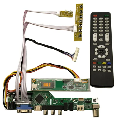 ТВ X, комплект монитора для детской лампы, HDMI + VGA + AV + USB, контроллер экрана, драйвер платы контроллера