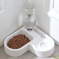 new corner dog bowl pet automatic feeder dog cat drinking bowl for dog water drinking cat feeding large capacity dispenser pet