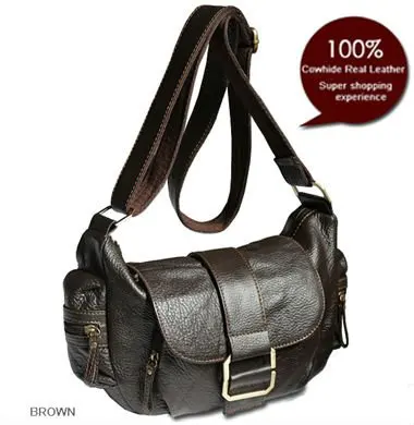 

New Leather women messenger bag Crossbody Bag for women leather shoulder bag Sling Casual Bag Brown