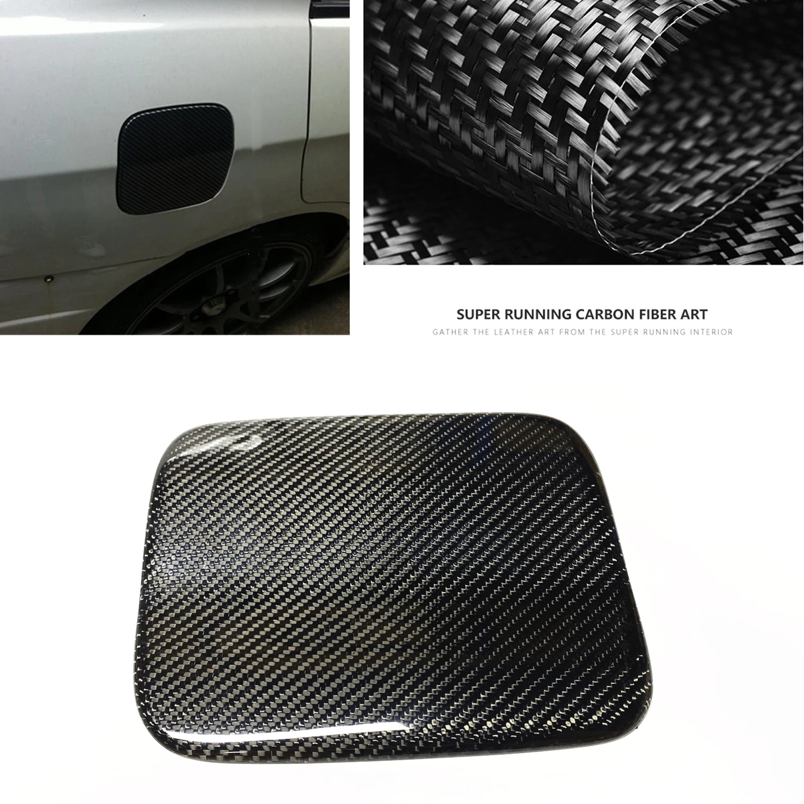 

For Subaru Impreza WRX STi 2004-2007 9th Fuel Gas Door Cap Cover Trim Carbon Fiber Car Exterior Oil Filler Port Sticker Decor