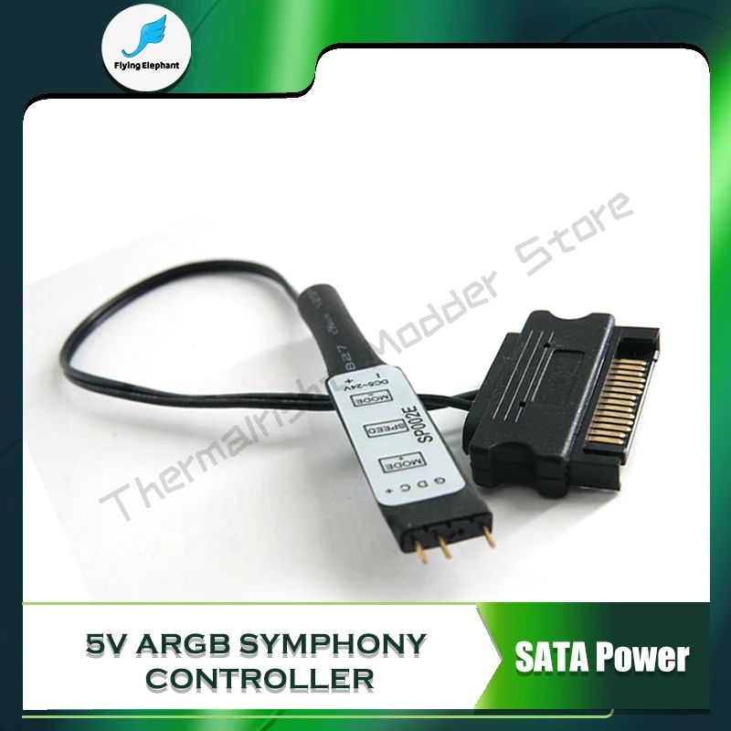 RGB контроллер с ручным управлением 5 В 3 контакта на SATA преобразователь источника