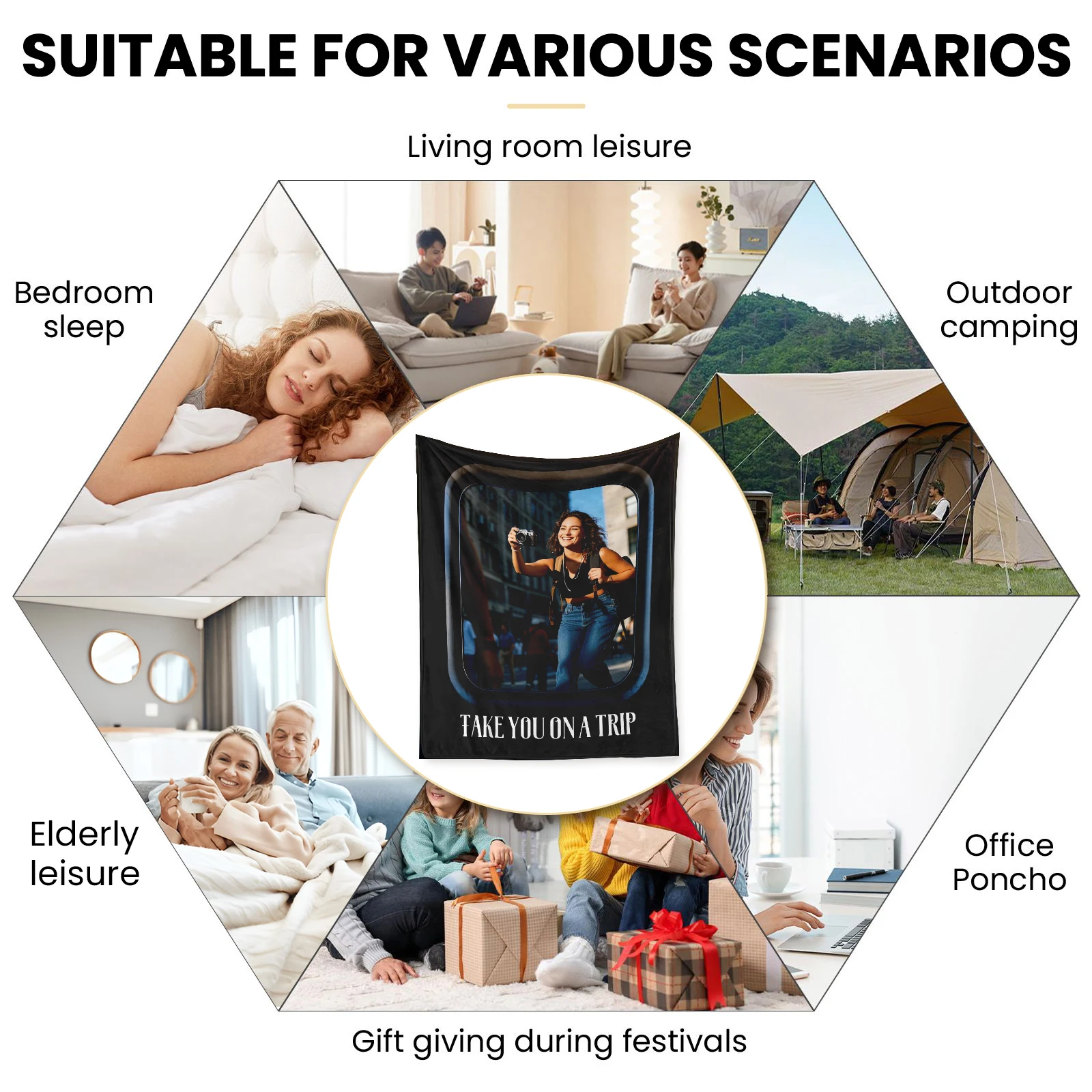 Кашемировое одеяло на американскую тематику