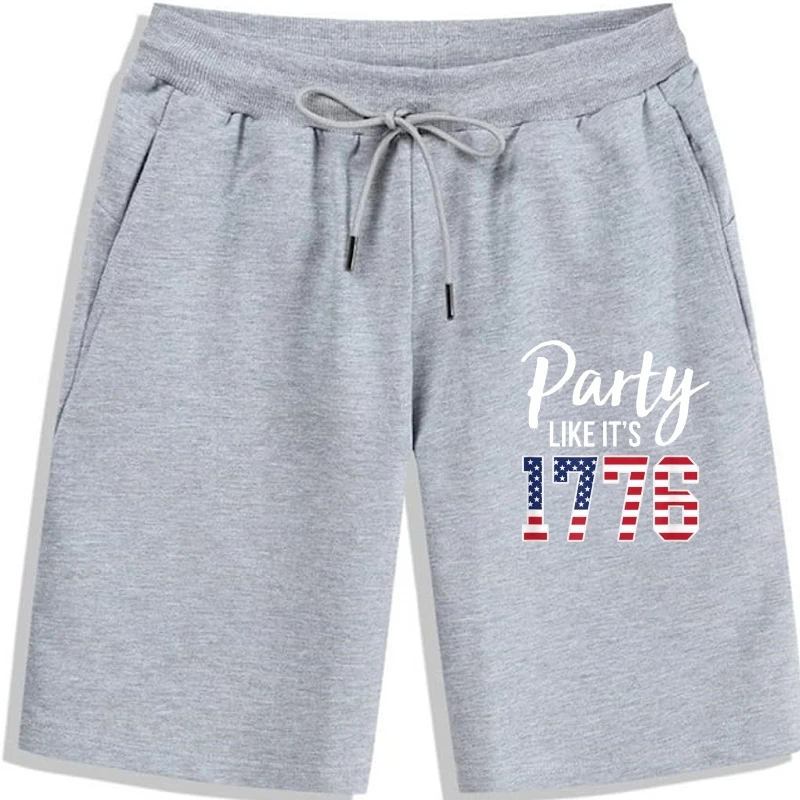 

Party Like It Is 1776 4th Of July Men Women Harajuku Fashion Men Print Cotton Printed On