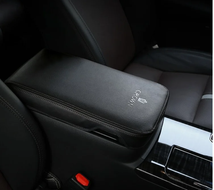 

Подходит для Toyota серии 210, центральный подлокотник с короной, защитный кожаный чехол, пылезащитная подушка, аксессуары для интерьера