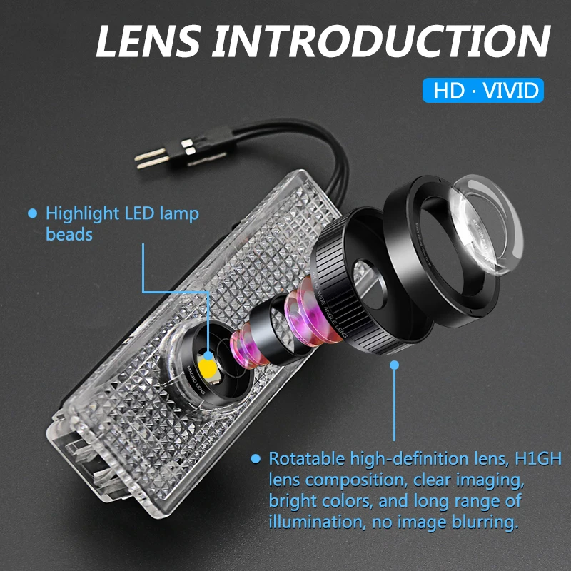 

Led Car Door Welcome Light For BMW 1 3 5 6 Series X1 X2 X3 X5 X6 E61 E70 E71 E90 E91 F30 F20 F10 E87 F48 G30 G38 E92 M3 F01 F02