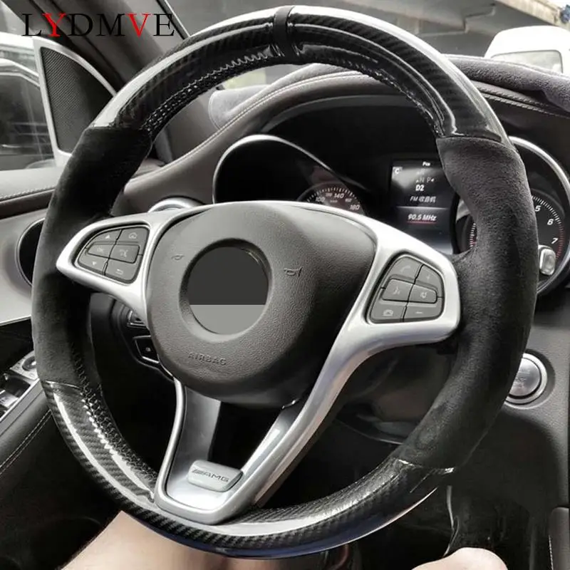 

Сделай Сам, сшитая вручную, мягкая черная замша из углеродного волокна, фотосессия для Mercedes-Benz W176 A180 A200 B180 B200