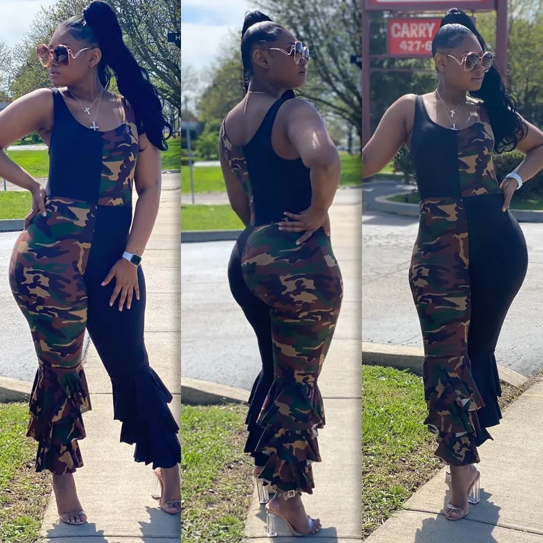 

2022 casual fashion loose jumpsuit Baggy loose romper Long trousers overalls