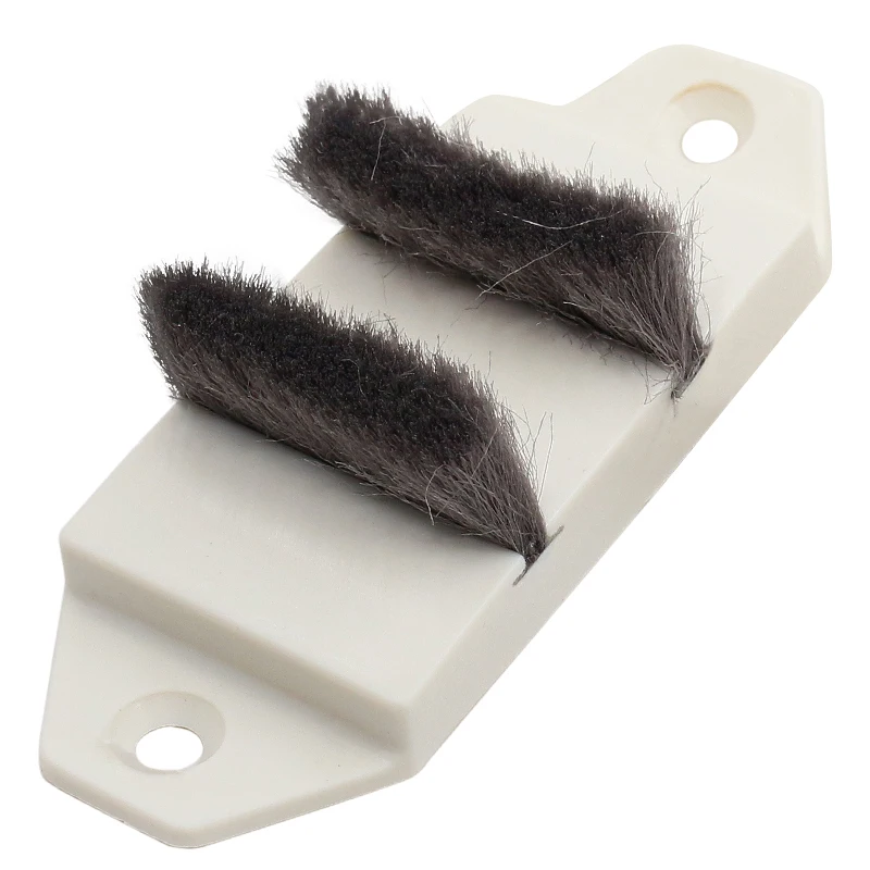 Sliding door sealing strip 2 pieces rubber buffer block for window slots top and bottom rails with brush |