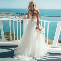 zj9086 wedding dresses 2022 bohemia sweetheart beach bridal gown vintage a line appliques vestido de novia for women custom