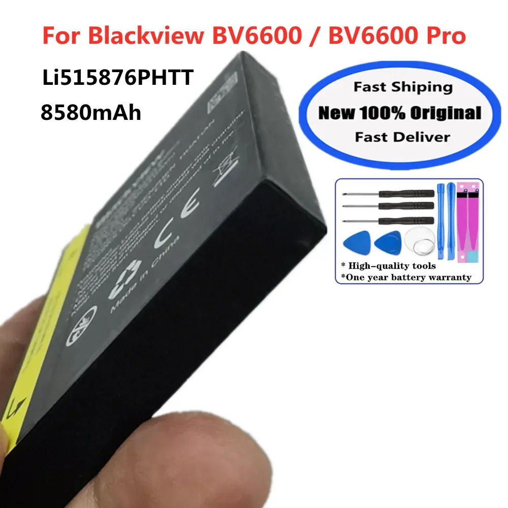 Ли 515876 Оригинальный аккумулятор для телефона PHTT 8580 мАч Blackview BV6600 Pro Helio A25