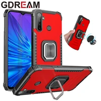 gdream shockproof ring phone case for oppo realme 5 5i 6i 6 7 7i 8 8pro stand protective cover for realme c1 c3 c11 c15 c25 c21