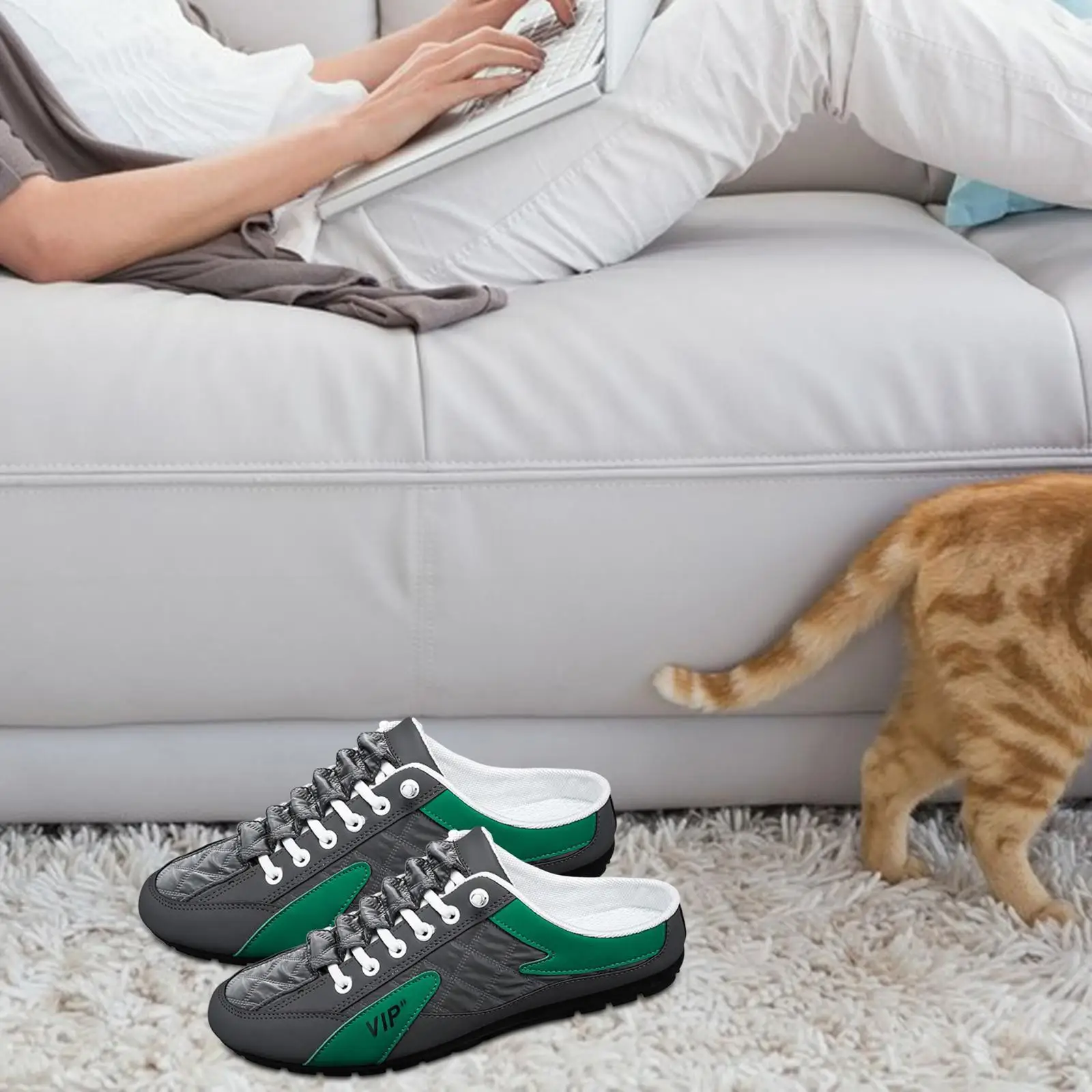 

Туфли мужские спортивные Нескользящие, дышащие, без застежки, кроссовки, лоферы, для работы, прогулок, повседневная обувь, весна-лето