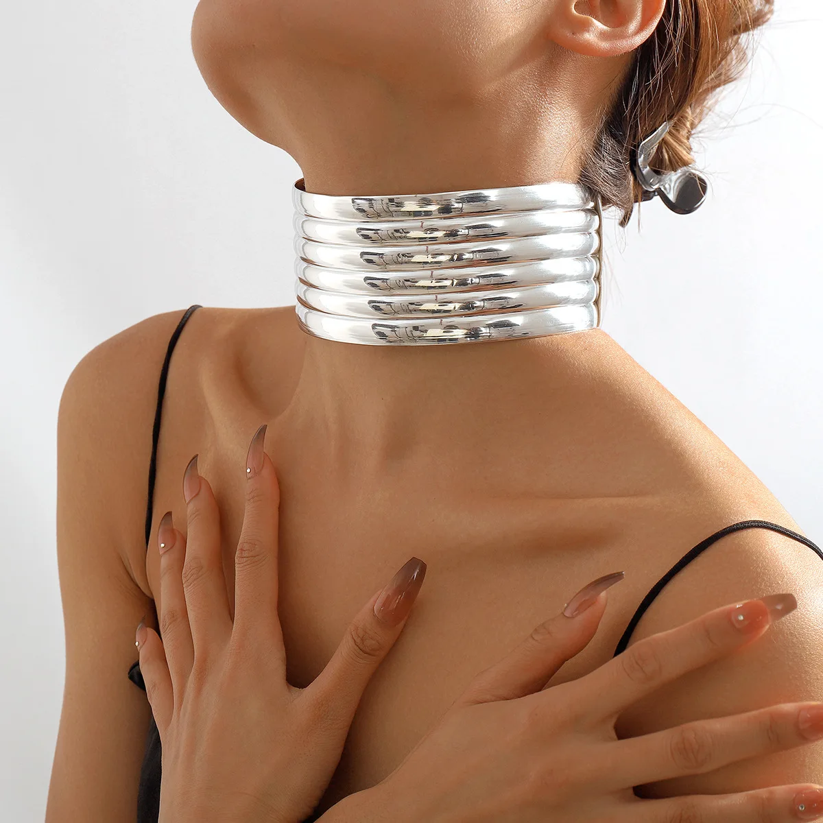 Панк оверсайз индийские кожаные ожерелья ювелирные изделия для женщин винтажные